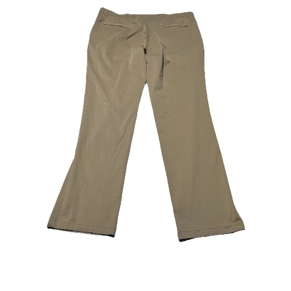 Twillory Pants Men's 38x32 Tailored Fit Tech Fabric Flat Front Performance Khaki